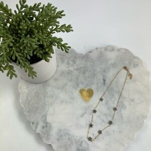 Evil eye stainless steel necklace